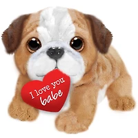 First and Main Valentine Bruno Bulldog Stuffed Animal
