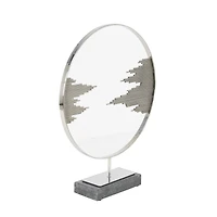 23" Black Abstract Stainless Steel Sculpture