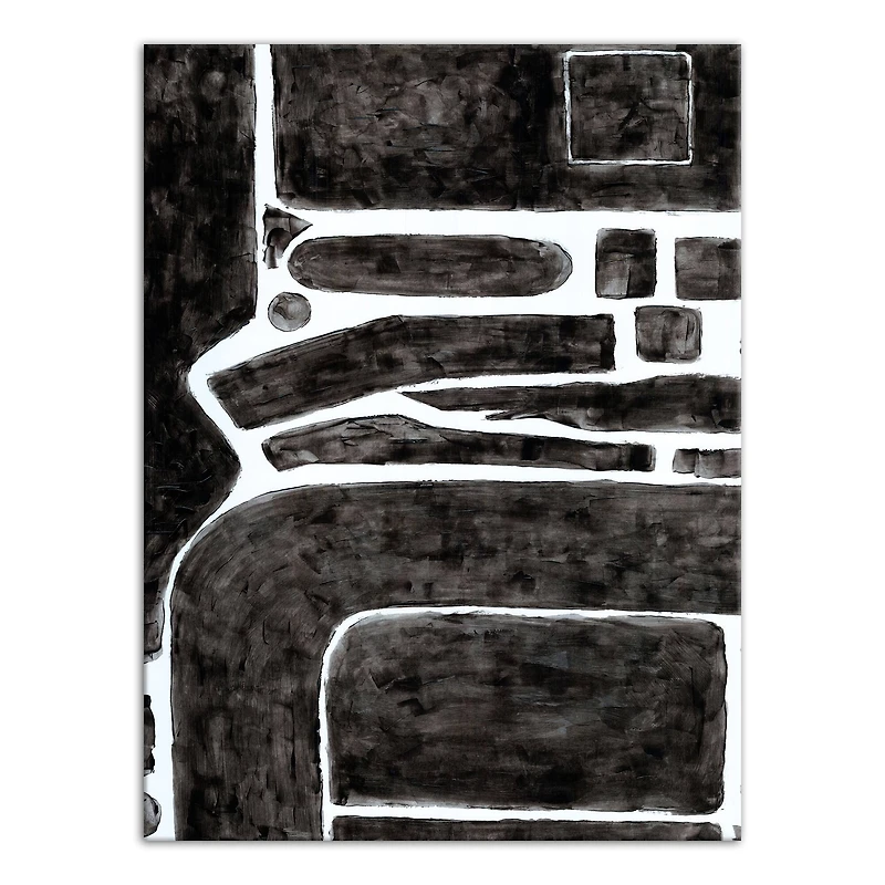 Shape Painting 18" x 24" Canvas Wall Art