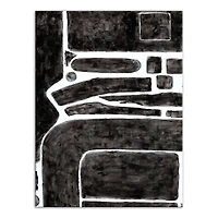 Shape Painting 18" x 24" Canvas Wall Art