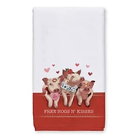 Free Hogs and Kisses Tea Towel Set