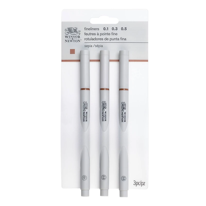 Winsor & Newton® 3 Sepia Fineliner Set