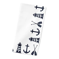 Nautical Border 10" x 10" Poly Twill Napkin