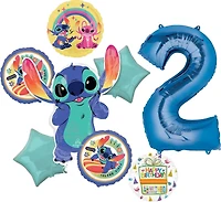 Lilo & Stitch Birthday 8-Piece Foil Balloon Bouquet