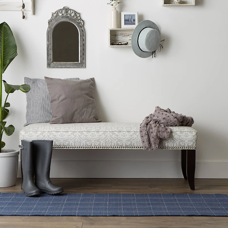 DII® Variegated Plaid Recycled Yarn Floor Runner