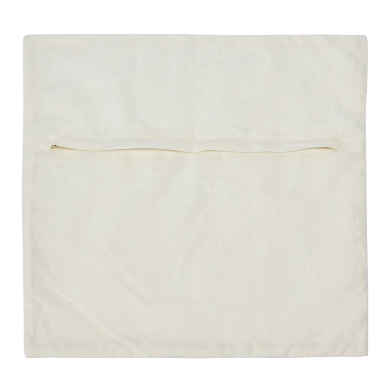 Hello Honey® White Square Modern Geometric Quilted Pillow Cover