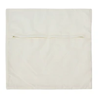 Hello Honey® White Square Modern Geometric Quilted Pillow Cover