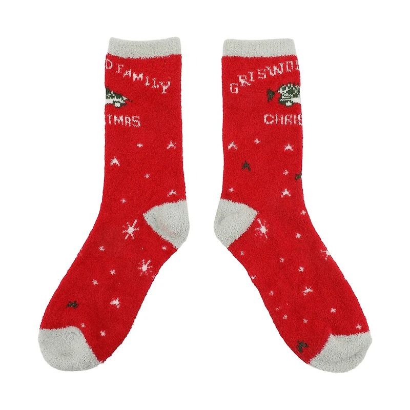 Christmas Vacation™ Griswold Family Christmas 2-Pair Adult Chenille Crew Socks