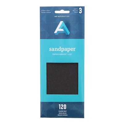 24 Packs: 3 ct. (72 total) Art Alternatives Coarse Sandpaper Sheets