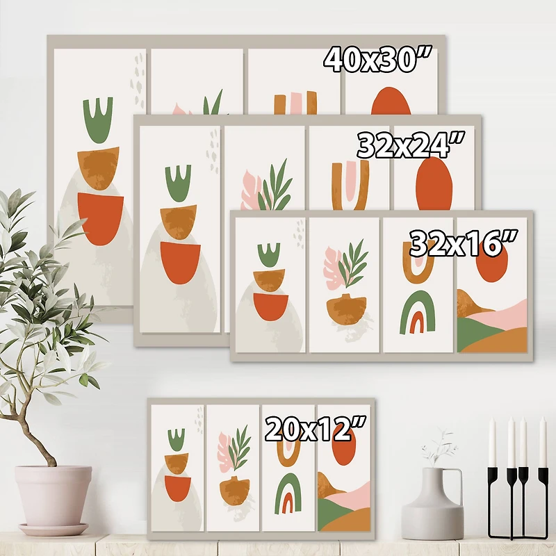 Designart - Minimalistic Compostion of Organic Shapes VI