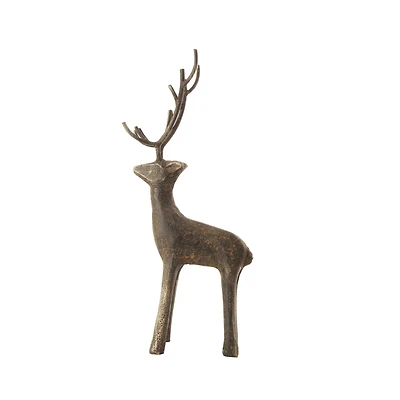 Hello Honey® 11.75" Cast Iron Standing Deer Figurine