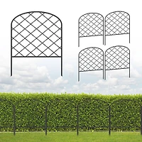 NEX 10ft. Black Rhombic Garden Fence
