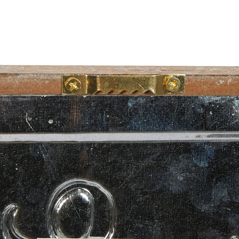 Set of 2 Brown Metal Farmhouse Sign Wall Decor, 12" x 6"