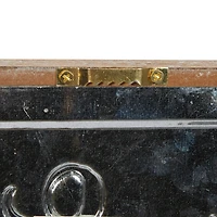 Set of 2 Brown Metal Farmhouse Sign Wall Decor, 12" x 6"