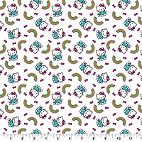 Hello Kitty® Rainbow Toss Cotton Fabric 