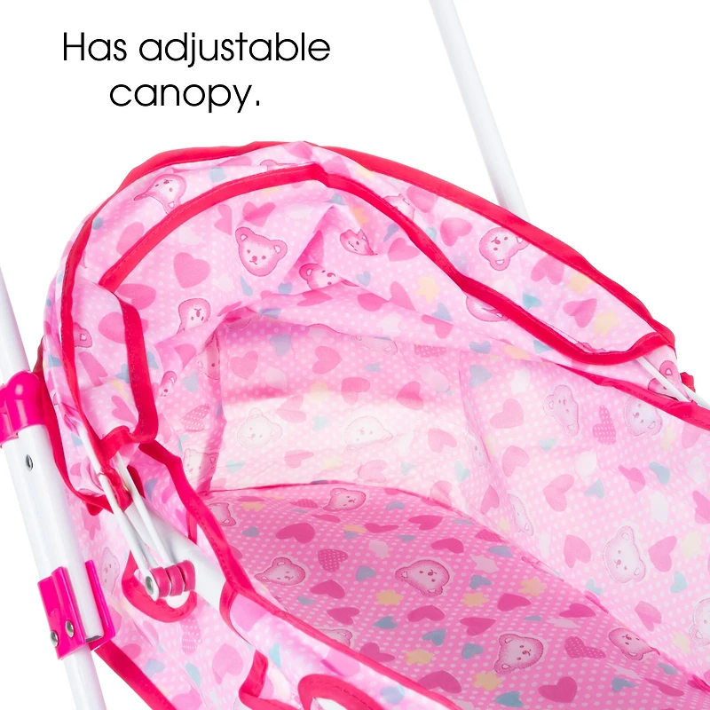 Toy Time Deluxe Toy Pram for 18" Baby Dolls
