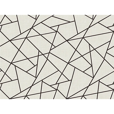 Katie Hunt Black on Dove Gray Modern Lines Wall Mural