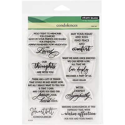 Penny Black® Condolences Clear Stamps