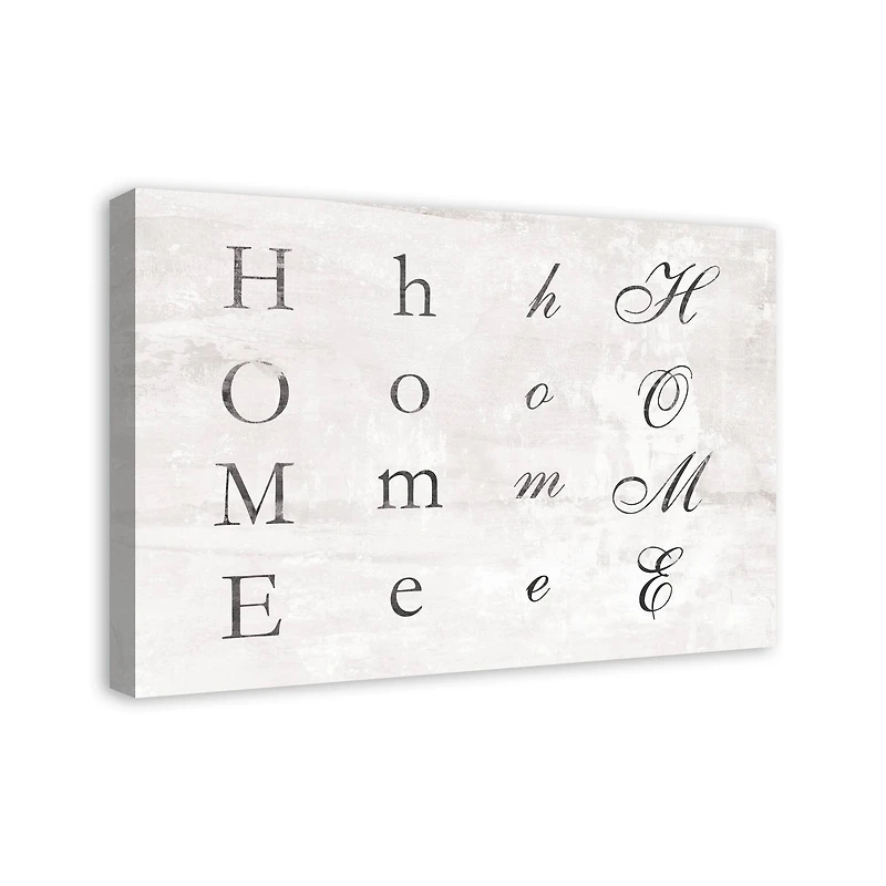 Distressed Home Sign 20" x 30" Canvas Wall Art