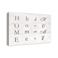 Distressed Home Sign 20" x 30" Canvas Wall Art