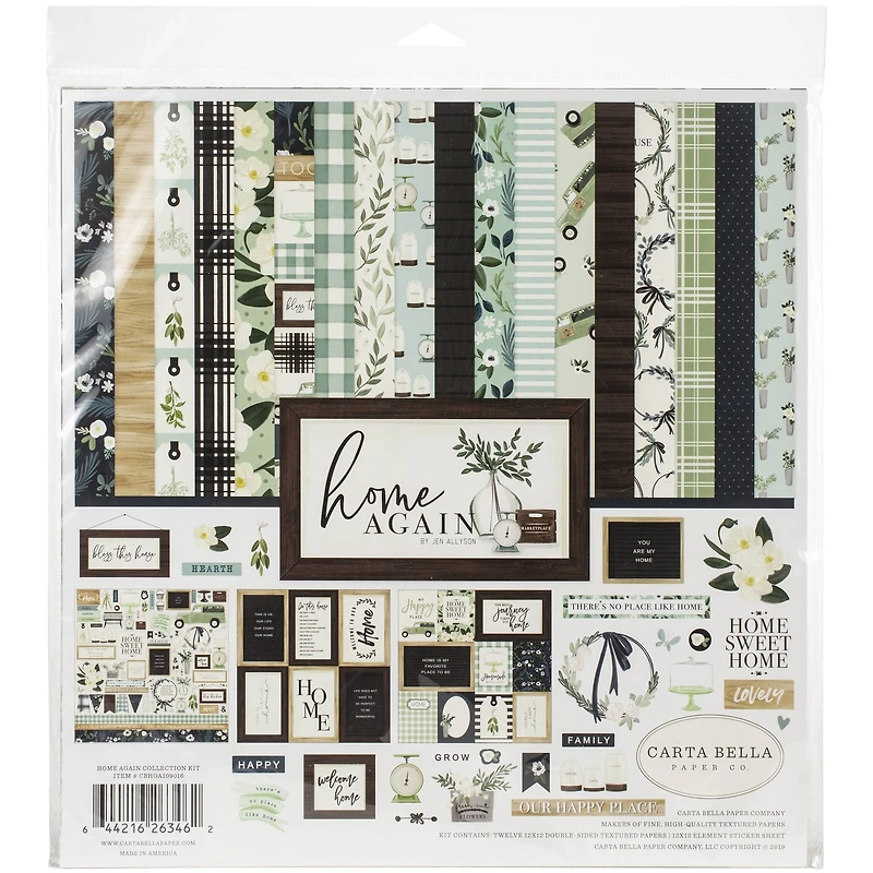 Carta Bella® Home Again Collection Kit, 12" x 12"