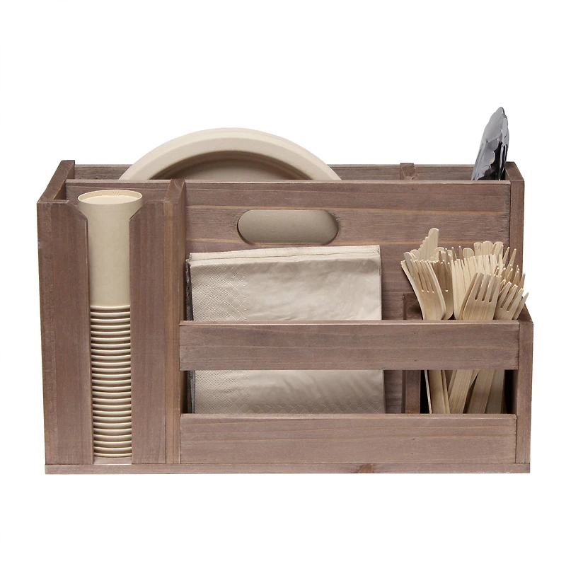 Elegant Designs Wood Caddy Organizer