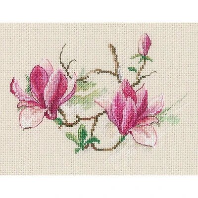 RTO Magnolia Flowers 2 Cross Stitch Kit