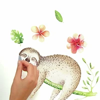 RoomMates Lazy Sloth Peel & Stick Giant Wall Decals