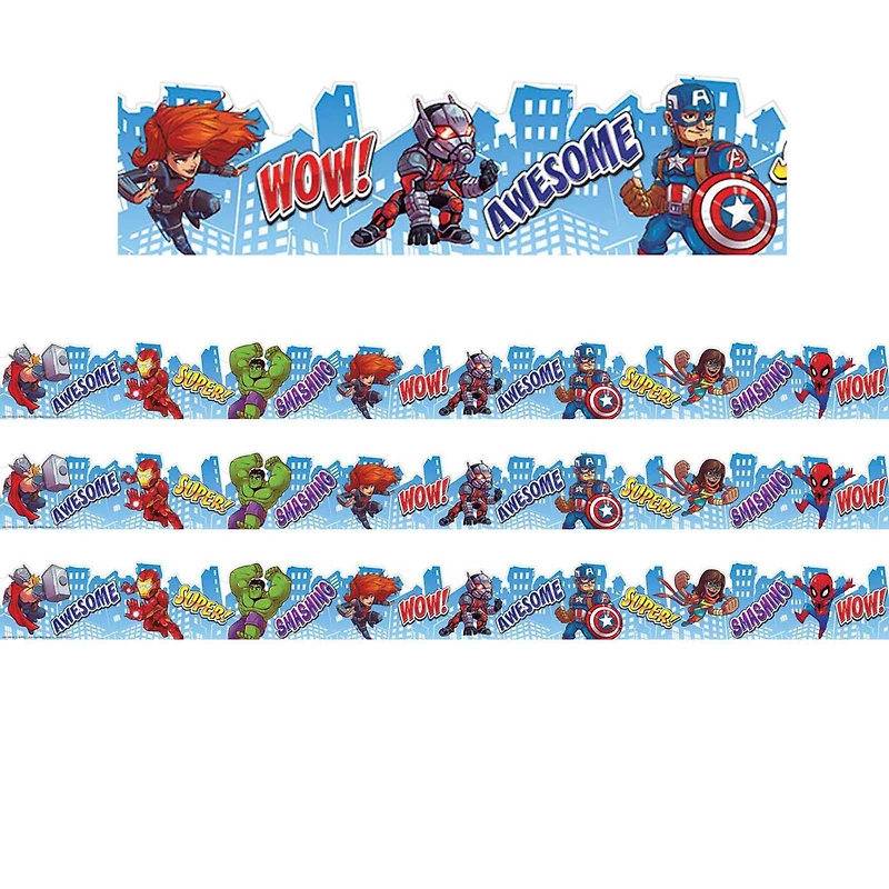 Eureka® Marvel™ Super Hero Adventure City Scape Deco Trim®, 111ft.