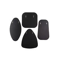 CosmoLiving by Cosmopolitan Set of 4 Gold Wood Glam Wall Mirror, 24", 21", 20"