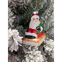 Wizardi 12" Santa Claus Christmas Glass Ornament
