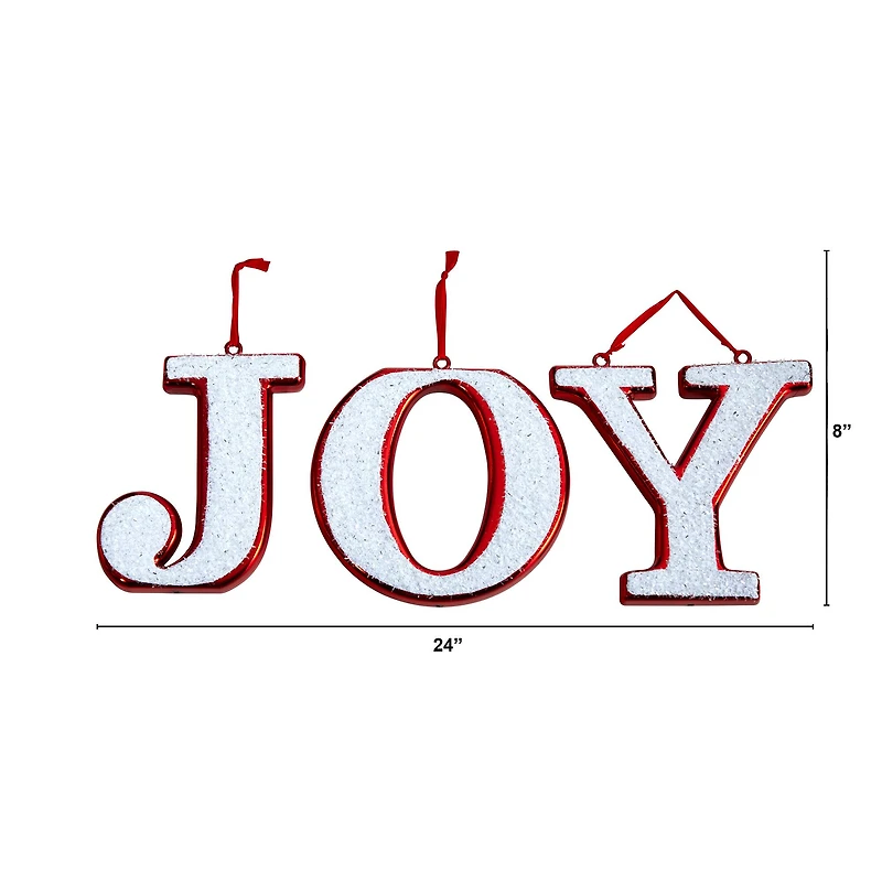 8.5" Joy Holiday Deluxe Shatterproof Ornament Set