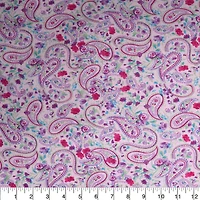 Feldman Pink Paisley Cotton Flannel