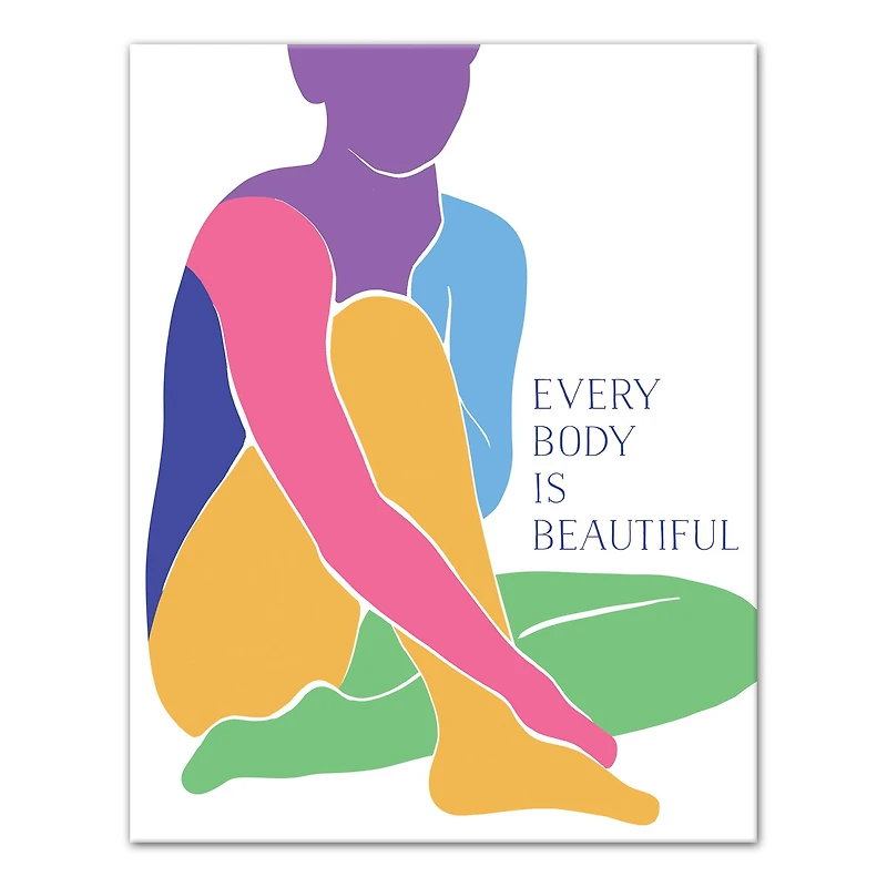 Every Body is Beautiful 11" x 14" Canvas Wall Art