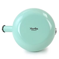 Martha Stewart 1.5qt. Mint Enamel on Steel Stovetop Tea Kettle