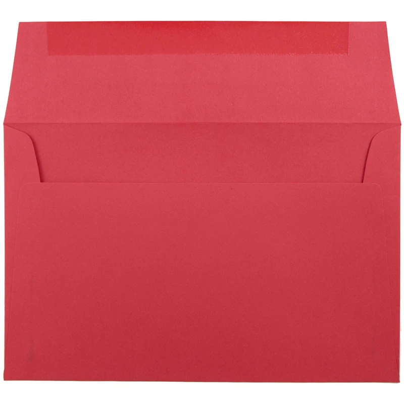 JAM Paper 6"x 9" Brite Hue Christmas Colored Invitation Envelopes