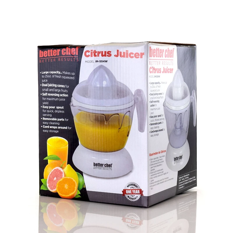 Better Chef 25oz. White Electrical Citrus Juicer