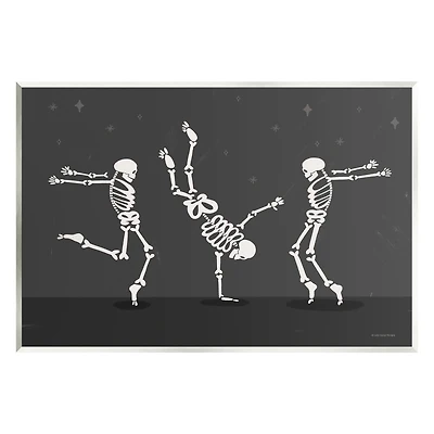 Stupell Industries Three Dancing Skeletons Wall Plaque Art