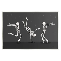 Stupell Industries Three Dancing Skeletons Wall Plaque Art
