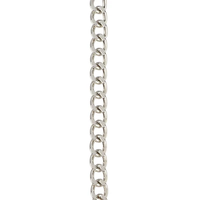 20" Rhodium-Colored Curb Chain by Bead Landing™