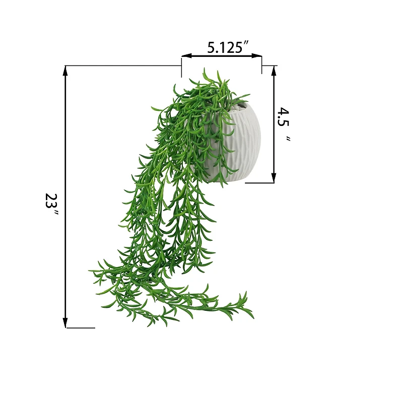 Flora Bunda® 23" String of Bananas in New Ridge Ceramic Planter