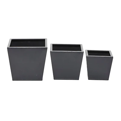 Grey Modern Planter, Set of 3" 7", 6", 5"