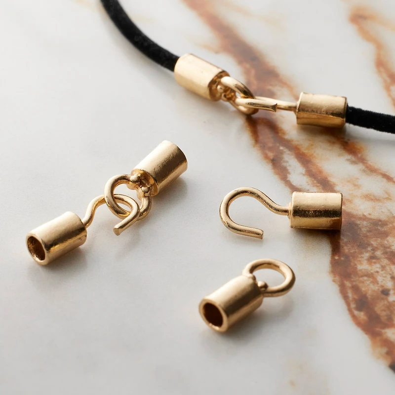 Gold Cord End Cap Closure Sets by Bead Landing™