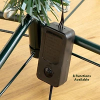 5ft. Fiber Optic White LED Lights Flocked Artificial Christmas Tree with White Pinecone