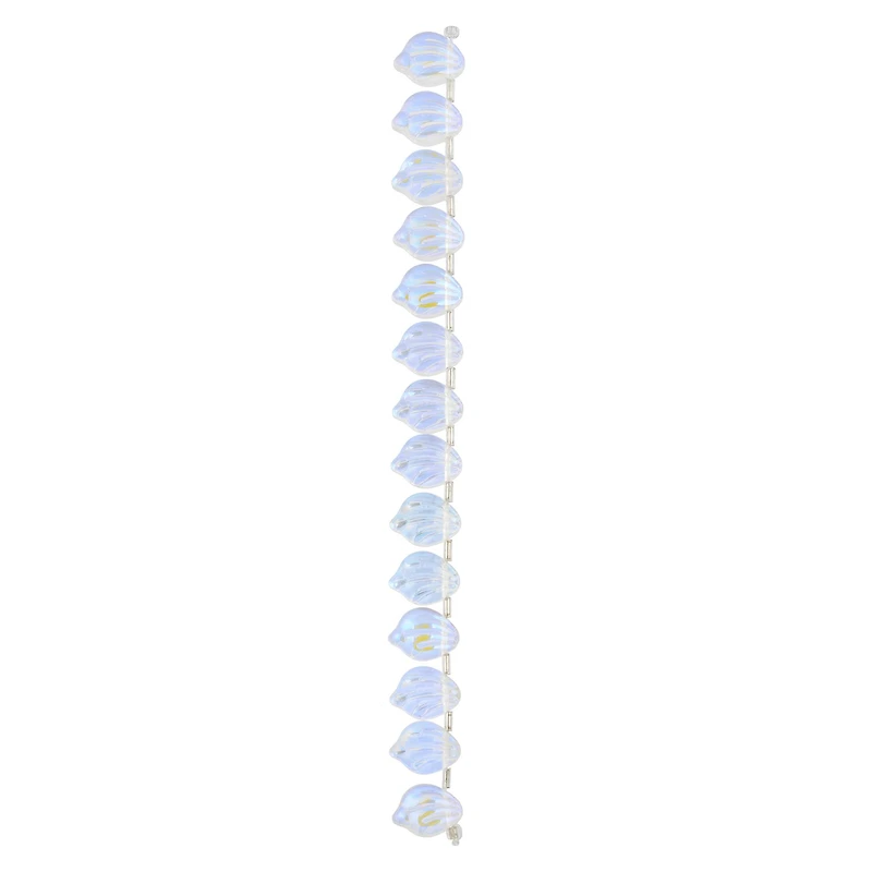 Clear Glass Leaf Beads, 15mm by Bead Landing™