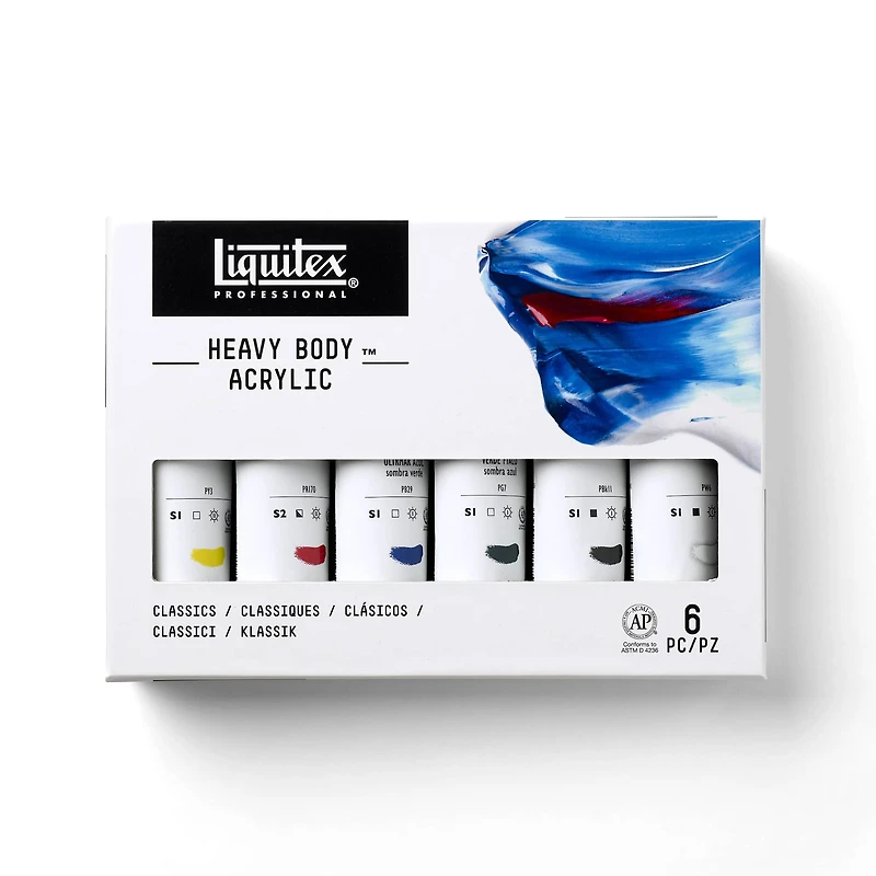 Liquitex® Heavy Body Acrylic™ Classic 6 Paint Set 