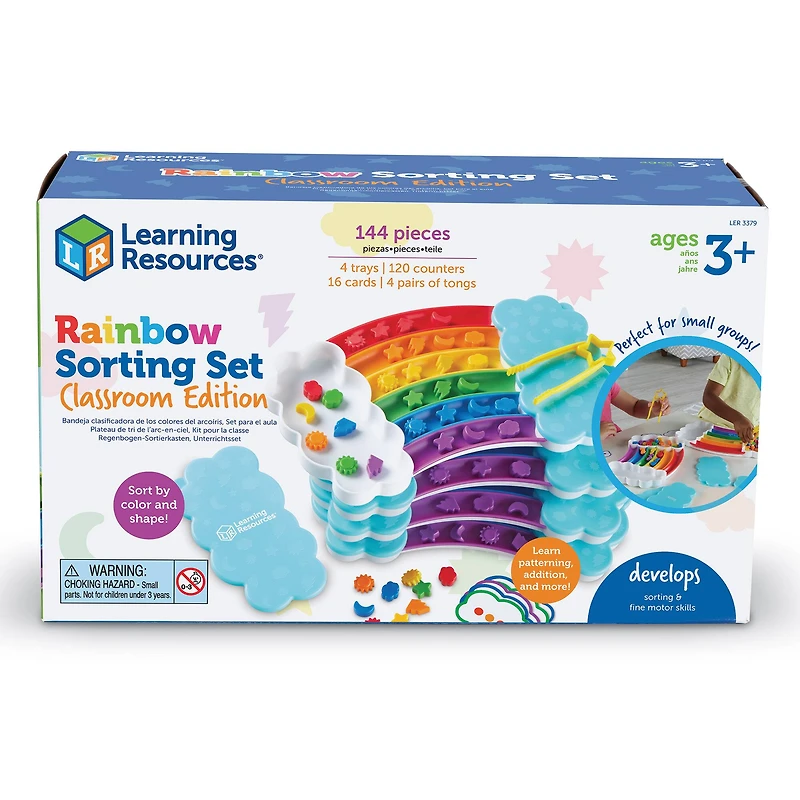 Learning Resources Rainbow Sorting Trays Classroom Edition