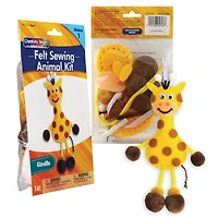 Creativity Street® Animal Felt, Foam & Pom Pom Craft Kit Set