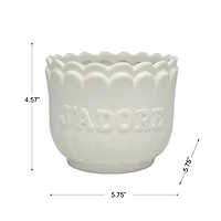 5.75" J'Adore DIY Ceramic Flower Vase by Make Market®