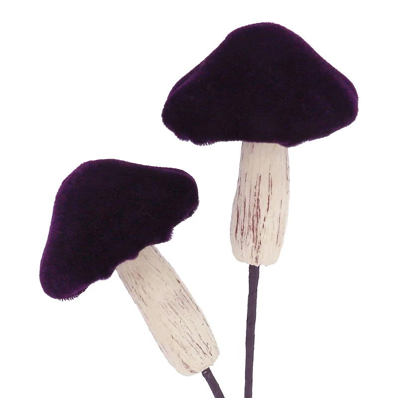 11.5" Purple Velvet Mushroom Pick by Ashland®